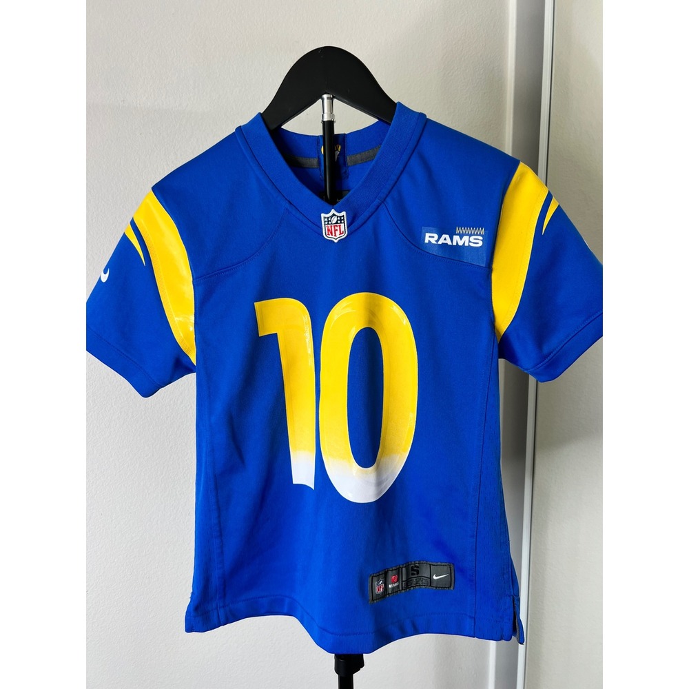 Nike Los Angeles Rams Cooper Kupp 10 NFL Jersey Youth Small Blue Yellow